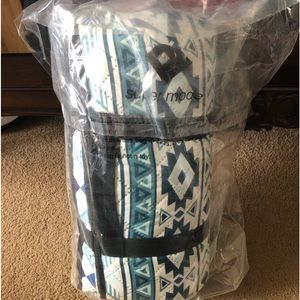 Multipurpose teal, boho summer blanket